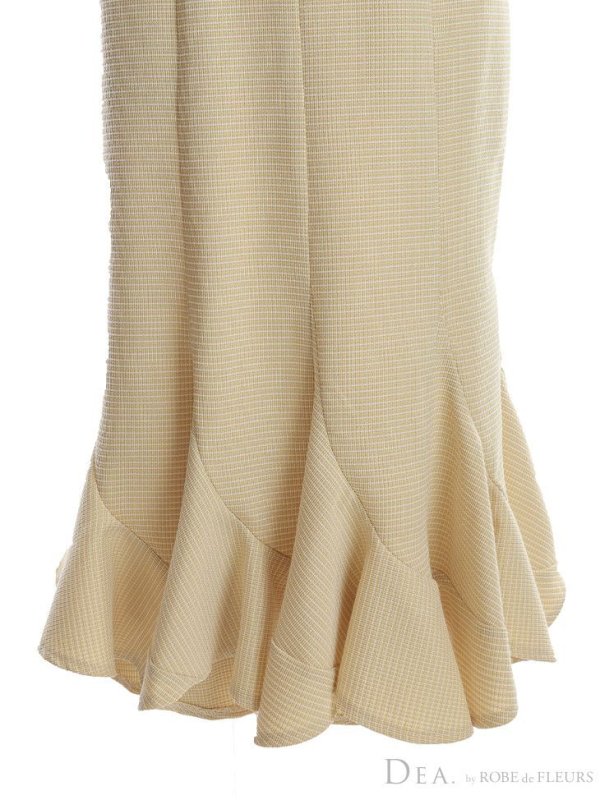 画像30: XS-Lサイズあり【DEA./ディア】ショルダーリボン/ マーメイド/ ノースリーブ/ ワンカラー/ ミモレ丈/ ミディアムドレス/ キャバドレス【OF08】