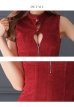 画像5: XSサイズあり【ROBE de FLEURS Glossy/ローブ・ド・フルール グロッシー】フロントジッパー/ バストボタン/ ノースリーブ/ シンプル/ ワンカラー/ タイト/ ミニドレス/ キャバドレス[OF2]