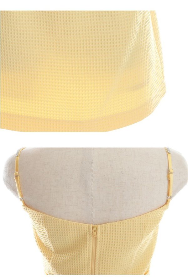 画像26: XSサイズあり【Glossy/グロッシー】ジッパー/ ベルト/ キャミ/ セットアップ/ シンプル/ ワンカラー/ ミニドレス/ キャバドレス【OF08】