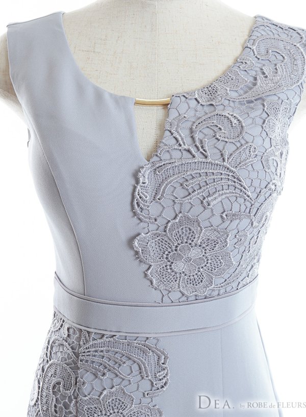 画像9: Lサイズあり【DEA./ディア】ケミカルレース/ アシンメトリー/ ミディアム丈/ 膝丈/ タイト/ ミニドレス/ ミディアムドレス/ キャバドレス【OF08】