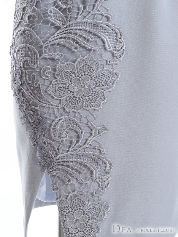 画像10: Lサイズあり【DEA./ディア】ケミカルレース/ アシンメトリー/ ミディアム丈/ 膝丈/ タイト/ ミニドレス/ ミディアムドレス/ キャバドレス【OF08】