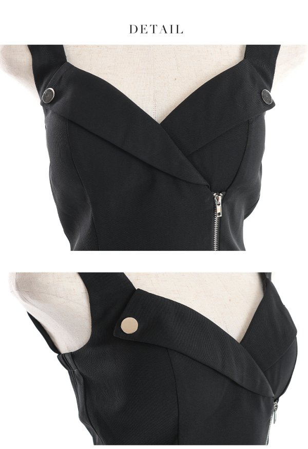 画像22: XSサイズあり【Glossy/グロッシー】サイドジップ/ パイピング/ タイト/ セットアップ/ ミニドレス/ キャバドレス【OF08】