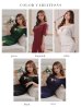画像28: 門りょうちゃん着用 XSサイズあり【ROBE de FLEURS Glossy/ローブ・ド・フルール グロッシー】袖あり/ バストジッパー/ リブニット/ ワンカラー/ 半袖/ オフショル/ ストレッチ/ タイト/ ミニドレス/ キャバドレス[OF2]