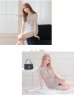 画像12: XS-Lサイズあり【ROBE de FLEURS Glossy/ローブ・ド・フルール グロッシー】フロントジップ/ サマーツイード/ ハイウエスト/ タイト/ ミニドレス/ キャバドレス[OF2]