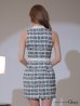画像19: XSサイズあり【ROBE de FLEURS Glossy/ローブ・ド・フルール グロッシー】フロントジッパー/ チェック柄ツイード/ ツイード/ ノースリーブ/ タイト/ ミニドレス/ キャバドレス[OF2]