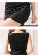 画像23: XS-Lサイズあり【ROBE de FLEURS Glossy/ローブ・ド・フルール グロッシー】スタッズ/ キルティング/ フロントジッパー/ ノースリーブ/ シンプル/ ワンカラー/ タイト/ ミニドレス/ キャバドレス[OF2]