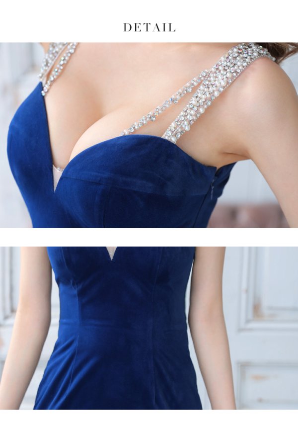 画像12: XSサイズあり【Glossy/グロッシー】ショルダービジュー/ シンプル/ ワンカラー/ ノースリーブ/ ストレッチ/ タイト/ ミニドレス/ キャバドレス[OF08]