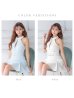 画像14: XSサイズあり【ROBE de FLEURS/ローブドフルール】ツイード/ ジップ/ 襟付き/ ホルター/ ビジュー/ フレア/ セットアップ/ ミニドレス/ キャバドレス[OF2]