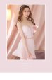 画像22: XSサイズあり【ROBE de FLEURS/ローブドフルール】 セットアップ/ キャミソール/ビジュー/ リボン/ フロントジップ/ ツイード/ フレア/ ミニドレス/ キャバドレス[OF2]
