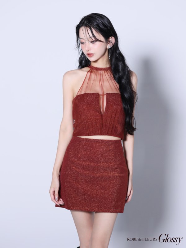 ブラウン モデル:まおちゃる 身長:158cm 着用サイズ:Sサイズ