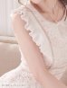 画像8: 【ROBE de FLEURS/ローブドフルール】フェミニンローズ/ フリル/ ケミカルレース/ ノースリーブ/ 台形スカート/ ミニドレス/ キャバドレス[OF2]