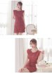 画像3: 【ROBE de FLEURS/ローブドフルール】フェミニンローズ/ フリル/ ケミカルレース/ ノースリーブ/ 台形スカート/ ミニドレス/ キャバドレス[OF2]