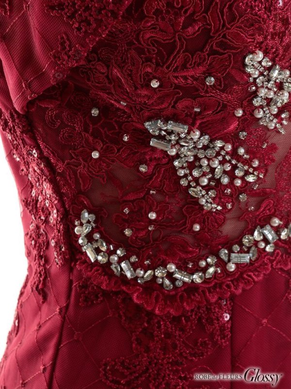 画像15: XSサイズあり【Glossy/グロッシー】ウエストシースルー/ ジップ/ 刺繍レース/ ビジュー/ タイト/ ミニドレス/ キャバドレス[OF08]