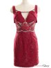 画像10: XSサイズあり【ROBE de FLEURS Glossy/ローブ・ド・フルール グロッシー】ウエストシースルー/ ジップ/ 刺繍レース/ ビジュー/ タイト/ ミニドレス/ キャバドレス[OF2]