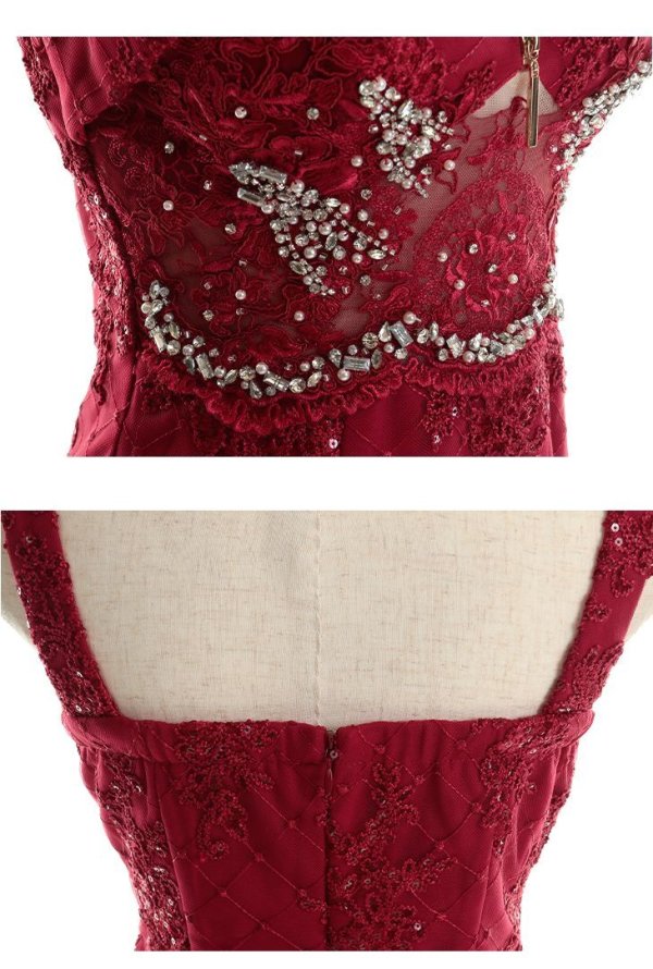 画像18: XSサイズあり【Glossy/グロッシー】ウエストシースルー/ ジップ/ 刺繍レース/ ビジュー/ タイト/ ミニドレス/ キャバドレス[OF08]