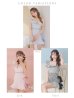 画像15: XSサイズあり【ROBE de FLEURS/ローブドフルール】チェック柄ツイード/ リボンワンショルダー/ マーメイド/ フリル/ ジップ/ ビジュー/ ミニドレス/ キャバドレス[OF2]