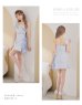 画像9: XSサイズあり【ROBE de FLEURS/ローブドフルール】チェック柄ツイード/ リボンワンショルダー/ マーメイド/ フリル/ ジップ/ ビジュー/ ミニドレス/ キャバドレス[OF2]
