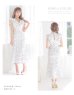 画像14: Lサイズあり【DEA. by ROBE de FLEURS/ディアバイローブドフルール】フリル/ リボン/ ドット/ マーメイド/ ミモレ丈/ ミディアムドレス/ キャバドレス[OF2]