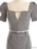 画像10: XSサイズあり【ROBE de FLEURS/ローブドフルール】ギンガムチェック/ レース/ ビジュー/ セットアップ/ 半袖/ 袖あり/ ミニドレス/ キャバドレス[OF2]