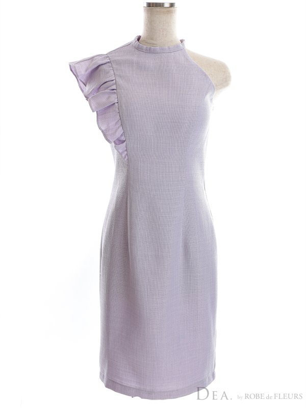 画像18: Lサイズあり【DEA./ディア】スプリングツイード/ アシンメトリー/ フリル/ ワンカラー/ ミニドレス/ キャバドレス【OF08】