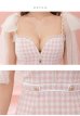 画像13: XSサイズあり【ROBE de FLEURS/ローブドフルール】ドットチュールリボン/ ツイード/ キャミソール/ バストジップ/ タイト/ ミニドレス/ キャバドレス[OF2]
