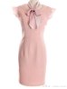 画像12: Lサイズあり【DEA.by ROBE de FLEURS/ディアバイローブドフルール】スカーフリボン/ ケミカルレース/ シンプル/ ワンカラー/ タイト/ ミニドレス/ キャバドレス[OF2]
