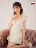 画像12: XSサイズあり【ROBE de FLEURS/ローブドフルール】オーガンジーリボン/ デコルテビジュー/ ノースリーブ/ フレア/ セットアップ/ ミニドレス/ キャバドレス[OF2]