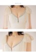 画像24: XSサイズあり【ROBE de FLEURS/ローブドフルール】オーガンジーリボン/ デコルテビジュー/ ノースリーブ/ フレア/ セットアップ/ ミニドレス/ キャバドレス[OF2]
