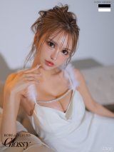 【ROBE de FLEURS Glossy/ローブ・ド・フルール グロッシー】サイドレース/ ファーストラップ/ ワンカラー/ キャミソール/ ストレッチ/ タイト/ ミモレ丈/ ロングドレス/ キャバドレスlong[OF2]