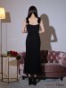 画像29: 【ROBE de FLEURS Glossy/ローブ・ド・フルール グロッシー】サイドレース/ ファーストラップ/ ワンカラー/ キャミソール/ ストレッチ/ タイト/ ミモレ丈/ ロングドレス/ キャバドレスlong[OF2]