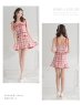 画像9: sugarコラボ商品☆【XSサイズあり】【ROBE de FLEURS/ローブドフルール】チェック柄/ マーメイド/ ショルダーリボン/ キャミソール/ セットアップ/ ミニドレス/ キャバドレス[OF2]