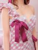 画像4: sugar限定コラボ☆XS-Lサイズあり【ROBE de FLEURS/ローブドフルール】ツイード/ リボン/ ワンショルダー/ フロントジップ/ タイト/ ミニドレス/ キャバドレス[OF2]