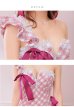 画像9: sugar限定コラボ☆XS-Lサイズあり【ROBE de FLEURS/ローブドフルール】ツイード/ リボン/ ワンショルダー/ フロントジップ/ タイト/ ミニドレス/ キャバドレス[OF2]