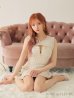 画像15: sugar限定コラボ☆XS-Lサイズあり【ROBE de FLEURS/ローブドフルール】ツイード/ フロントジップ/ ノースリーブ/ 裾フリル/ マーメイド/ ミニドレス/ キャバドレス[OF2]