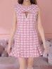 画像7: sugar限定コラボ☆XS-Lサイズあり【ROBE de FLEURS/ローブドフルール】ツイード/ フロントジップ/ ノースリーブ/ 裾フリル/ マーメイド/ ミニドレス/ キャバドレス[OF2]