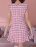 画像9: sugar限定コラボ☆XS-Lサイズあり【ROBE de FLEURS/ローブドフルール】ツイード/ フロントジップ/ ノースリーブ/ 裾フリル/ マーメイド/ ミニドレス/ キャバドレス[OF2]