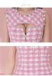 画像20: sugar限定コラボ☆XS-Lサイズあり【ROBE de FLEURS/ローブドフルール】ツイード/ フロントジップ/ ノースリーブ/ 裾フリル/ マーメイド/ ミニドレス/ キャバドレス[OF2]