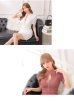 画像10: XSサイズあり【ROBE de FLEURS Glossy/ローブ・ド・フルール グロッシー】バストジッパー/ ワッフル/ 袖あり/ 半袖/ シンプル/ ワンカラー/ ストレッチ/ タイト/ ミニドレス/ キャバドレス[OF2]