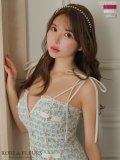 XSサイズあり【ROBE de FLEURS/ローブドフルール】ツイード/ バストカット/ ボタン / クラシカル/ 肩リボン/ ミニドレス/ キャバドレス[OF2]