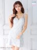 画像21: XSサイズあり【ROBE de FLEURS/ローブドフルール】グリッター/ 立体レース/ フロントジッパー/ ノースリーブ/ Aライン/ フレア/ ミニドレス/ キャバドレス[OF2]