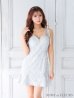 画像22: XSサイズあり【ROBE de FLEURS/ローブドフルール】グリッター/ 立体レース/ フロントジッパー/ ノースリーブ/ Aライン/ フレア/ ミニドレス/ キャバドレス[OF2]