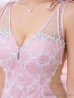 画像5: XSサイズあり【ROBE de FLEURS/ローブドフルール】グリッター/ 立体レース/ フロントジッパー/ ノースリーブ/ Aライン/ フレア/ ミニドレス/ キャバドレス[OF2]