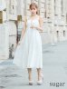 画像7: Lサイズあり【DEA. by ROBE de FLEURS/ディアバイローブドフルール】フロントジッパー/ チュール/ キャミソール/ Aライン/ フレア/ ミモレ丈/ ミディアム丈/ ワンピース/ ミディアムドレス/ キャバドレス[OF2]