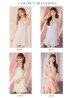 画像30: XSサイズあり【ROBE de FLEURS/ローブドフルール】 スパンコール/ ダイヤチュール/ キャミソール/ フロントジップ/ フレア/ ミニドレス/ キャバドレス[OF2]