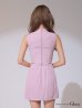 画像12: XSサイズあり【ROBE de FLEURS Glossy/ローブ・ド・フルール グロッシー】マルチファスナー/ ハイネック/ ノースリーブ/ ワンカラー/ タイト/ ミニドレス/ キャバドレス[OF2]