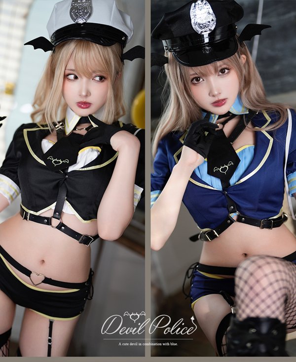 画像1: 【即日発送】デビルポリス【マリームーン】【ハロウィンコスプレ13点セット】【フリーサイズ/2カラー】[YMT]