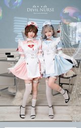 【即日発送】デビルハーネスナース【マリームーン】【ハロウィンコスプレ9点セット】【フリーサイズ/2カラー】[YMT]