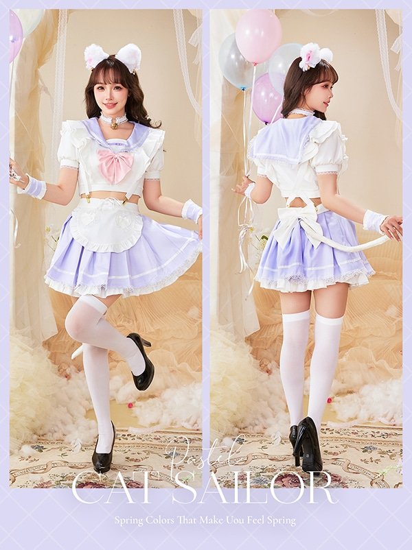 画像16: 【即日発送】キャンディテールセーラーキャット【マリームーン】【ハロウィンコスプレ9点セット】【フリーサイズ/3カラー】[OF04]