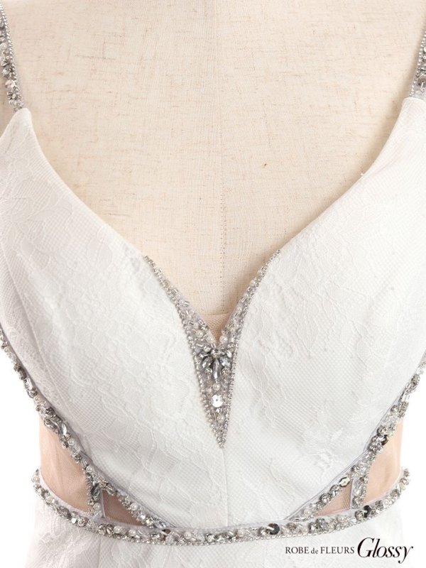 画像9: XSサイズあり【Glossy/グロッシー】ビジュー/ ウエストカット/ キャミソール/ ワンカラー/ タイト/ ミニドレス/ キャバドレス[OF08]