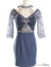 画像29: XSサイズあり【ROBE de FLEURS Glossy/ローブ・ド・フルール グロッシー】ウエストシースルー/ レーススリーブ/ 袖あり/ オフショル/ タイト/ ミニドレス/ キャバドレス[OF2]